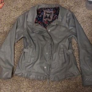 Girls faux leather jacket